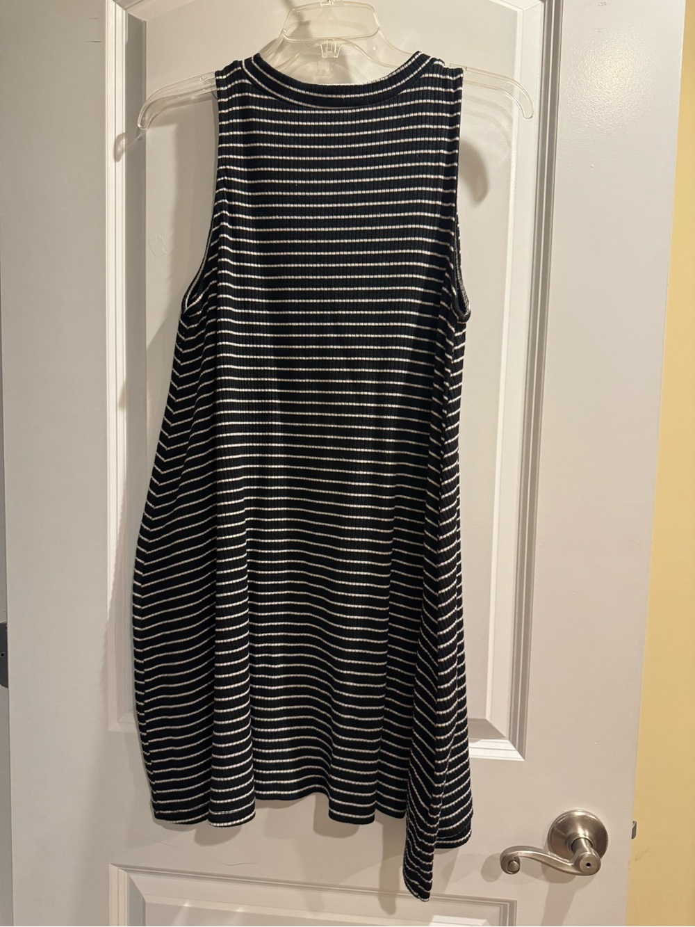 Mossimo Black & White Striped Sleeveless Mini Dress - Picture 3 of 3